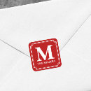 Search for square border stickers Monogrammed