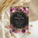 Search for burgundy 21st birthday invitations Women