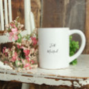 Search for just married mugs Black