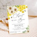 Search for sweet as can bee baby shower invitations Yellow