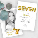 Search for 7th photo birthday invitations Simple