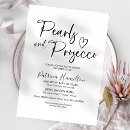 Search for clean bridal shower invitations Black and white