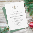 Search for mistletoe wedding invitations Simple