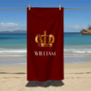 Search for crown beach towels King
