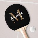 Search for gold ping pong paddles Monogrammed
