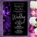 Search for purple dahlia wedding invitations Elegant