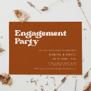 Search for orange engagement party invitations Boho