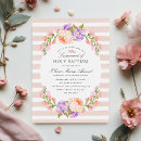 Search for holy christening invitations Blush pink floral