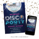 Search for disco 60th birthday invitations Fun