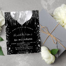 Search for silver quinceanera invitations Glitter