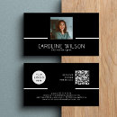 Search for real estate with photo business cards Administrative professional