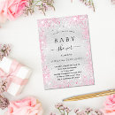 Search for luxury baby girl shower invitations Glitter