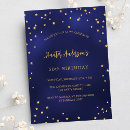 Search for digital birthday invitations Navy blue