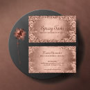 Search for brushed bronze business cards Girly