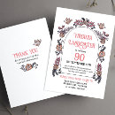 Search for 80th mother birthday invitations Flowers