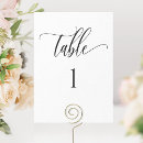 Search for black and white table cards Typography
