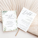 Search for greenery and gold wedding invitations For her