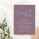 Search for purple engagement party invitations Elegant