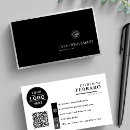Search for black and silver business cards Social media icons