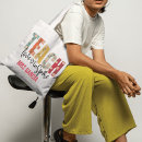 Search for teachers day tote bags Teach love inspire