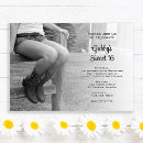 Search for cowgirl sweet 16 invitations Cowboy boots