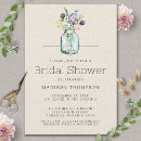 Search for linen bridal shower invitations Floral