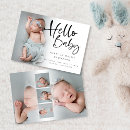 Search for hello birth announcement cards Overlay