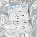 Search for script christening invitations Blue