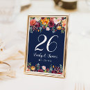 Search for burgundy navy floral wedding table cards Rustic