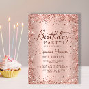 Search for pink and gold 30th birthday invitations Glitter