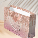 Search for pink glitter gift bags Rose gold
