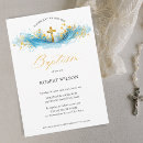 Search for cross christening invitations Blue