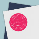 Search for pink return address stickers Modern