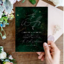 Search for green and black wedding invitations Typography