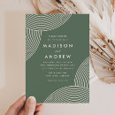 Search for cream and sage wedding invitations Geometric