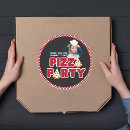 Search for pizza birthday party stickers Red