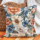 Search for blue floral cushions Watercolor flowers