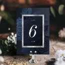Search for silver numbers table wedding table cards Floral