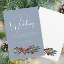 Search for evergreen and red berries invitations Winter