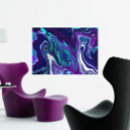 Search for teal abstract canvas prints Purple