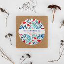 Search for red and turquoise stickers Watercolor