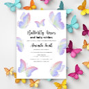Search for rainbow butterfly invitations Elegant
