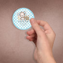 Search for cute brown bunny stickers Baby shower
