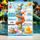 Search for water park birthday invitations Lets make a splash