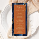Search for blue and gold wedding menus Modern