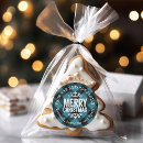 Search for cookie packaging stickers Merry christmas
