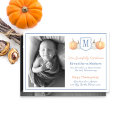 Search for thanksgiving birth announcement cards Pumpkin