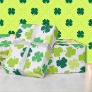 Search for st patricks day wrapping paper Clover