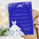 Search for royal blue quinceanera invitations Quinceanera quince xv