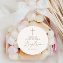 Search for round baptism stickers Simple